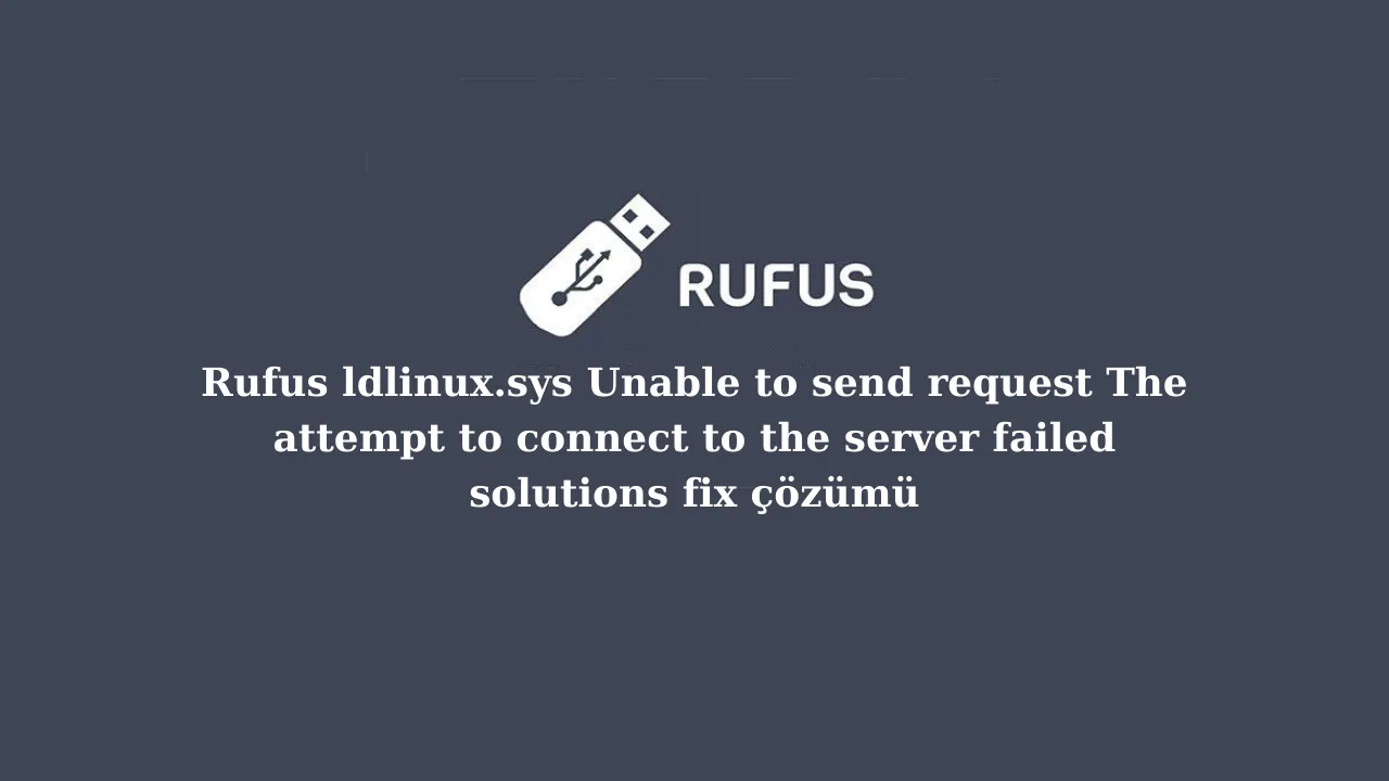 Rufus ldlinux.sys Kann keine...