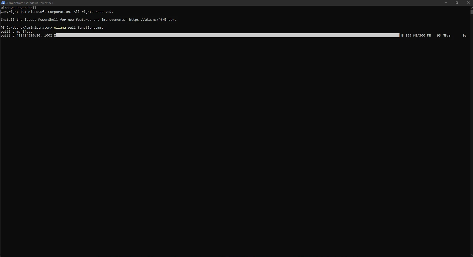Downloading FunctionGemma with ollama pull functiongemma. Downloading FunctionGemma with ollama pull functiongemma.