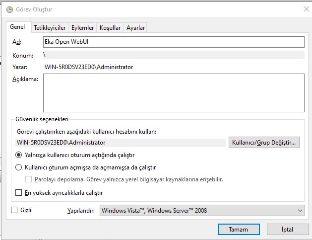 Naming the automatic startup task Eka Open WebUI. Naming the automatic startup task Eka Open WebUI.