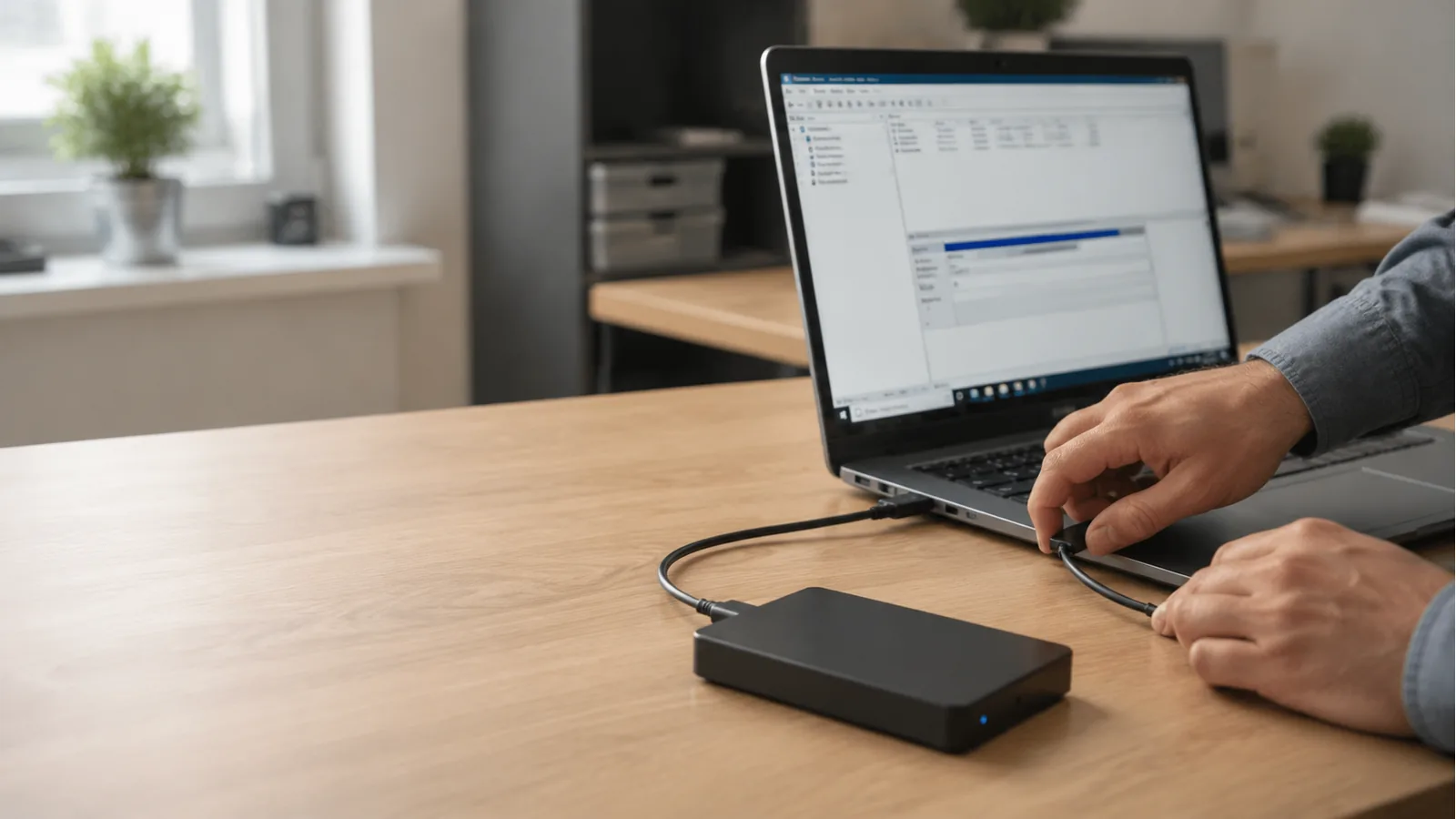external drive not showing Windows